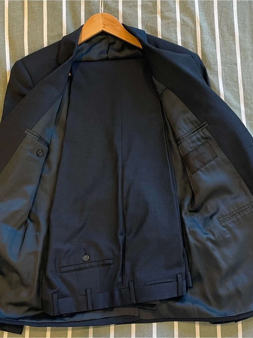 Prada Men's Navy Classic Two-Button Suit
